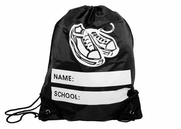 Unisex Drawstring Gym Fitness Sports Dance School PE Kit Trainer Pump Bag Sack