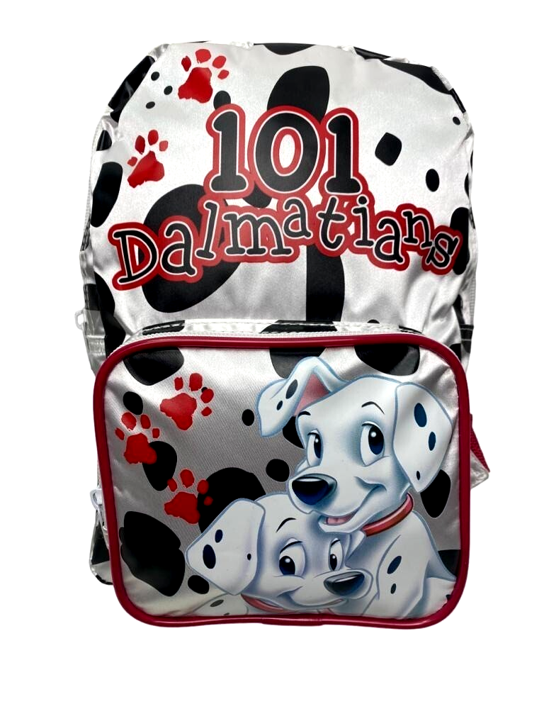 Disney 101 Dalmatians Girls Small Mini Cute Satin Finish Pocket Backpack Bag New