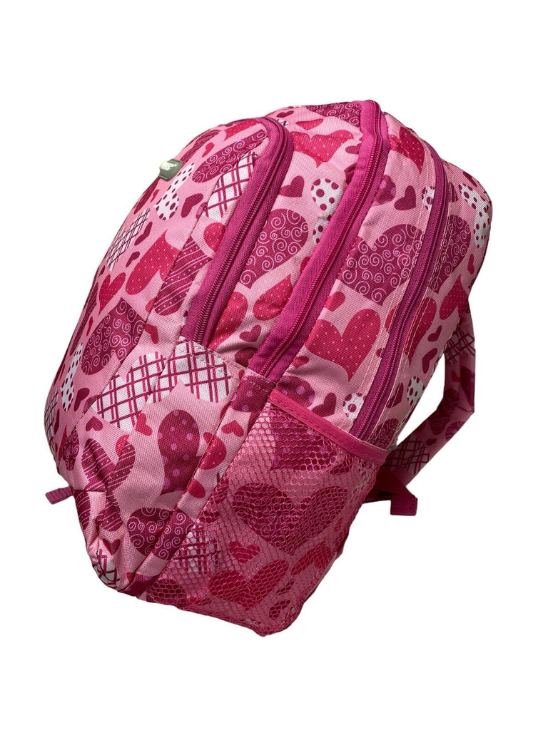 Ladies Hearts Backpack School College Gym Luggage Travel Rucksack Bag New