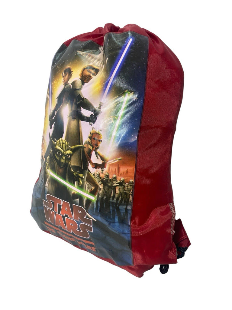 Star Wars The Clone Wars Trainer PE Sports Gym Kit Swim Drawstring Bag New