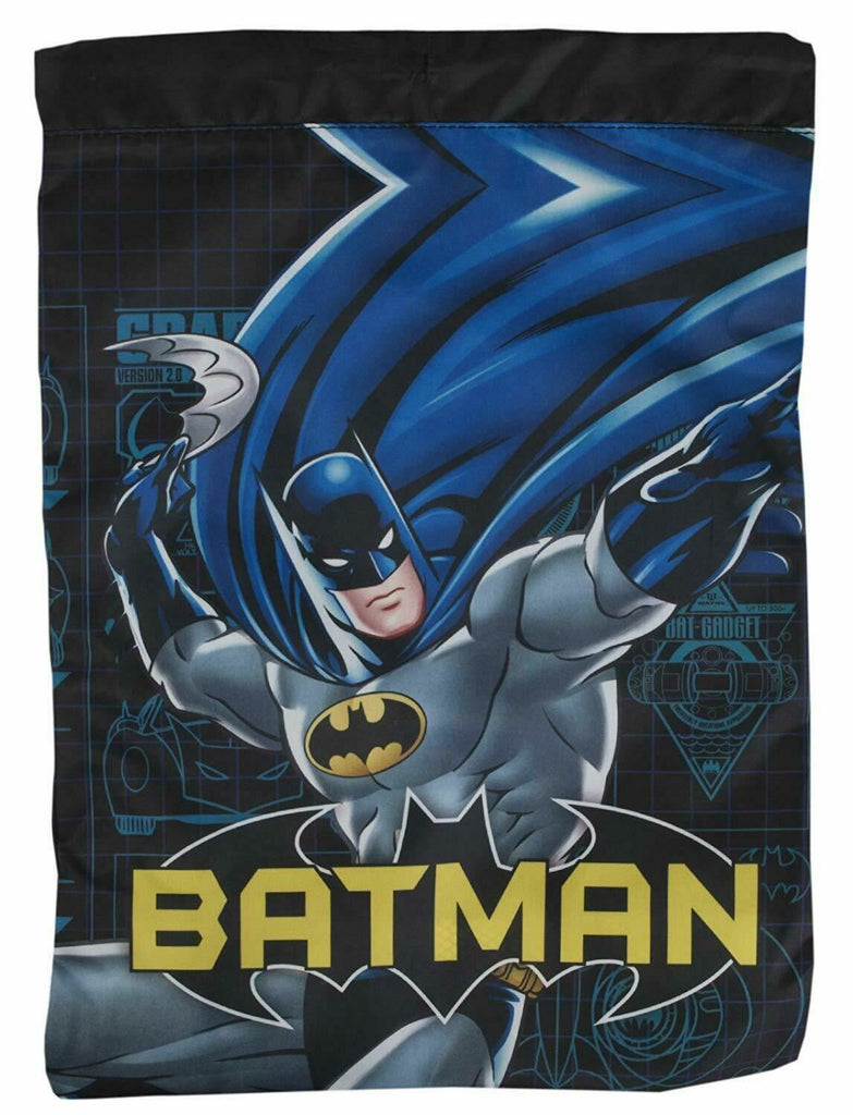 6 X DC Comics Batman Trainer Gym Pe Kit Shoe Drawstring Bag Job Lot Car Boot New