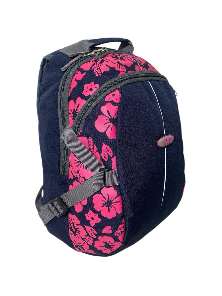 Jeep Laptop Ipad Notepad Floral Travel Cabin Hand Luggage College Backpack Bag