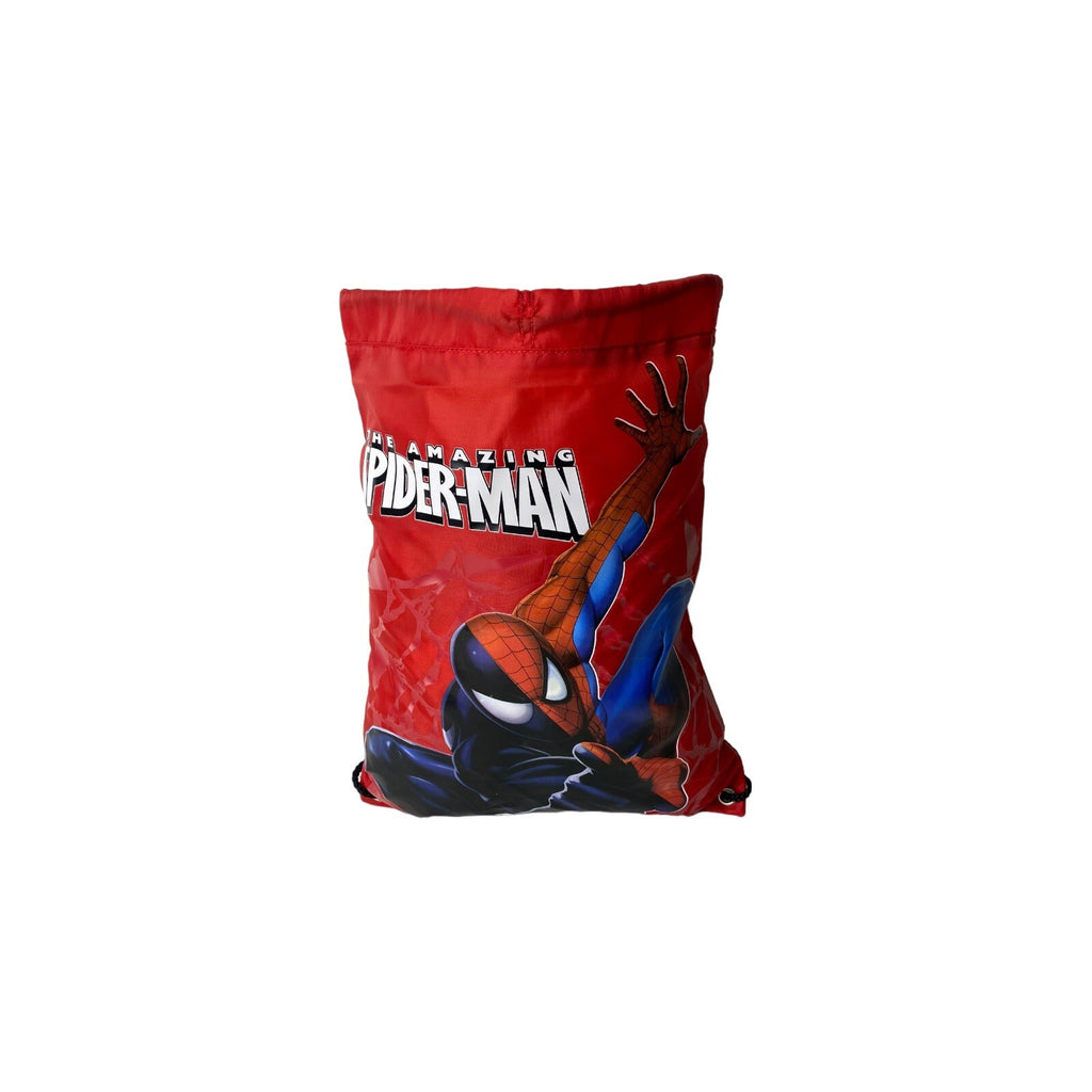 Marvel The Amazing Spiderman Trainer Gym Pe Sports Kit Swim Drawstring Bag New