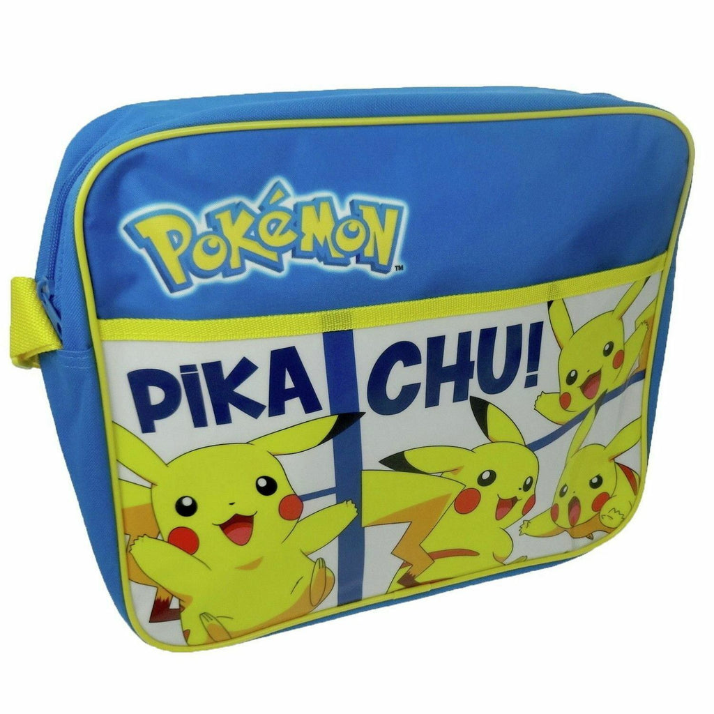 Pokemon Pikachu Boys Kids Messenger Despatch Bag Satchel School Cross Body New