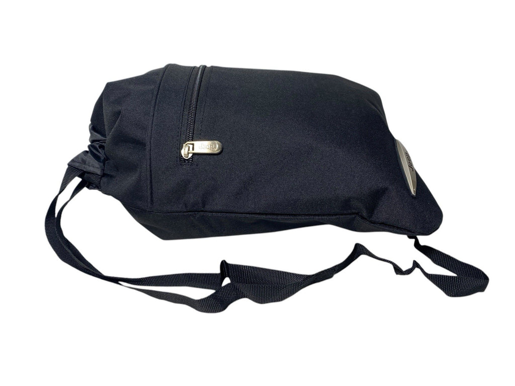 Jeep 16 " Black Drawstring Gym Fitness Sport School PE Kit Trainer Bag Sack New