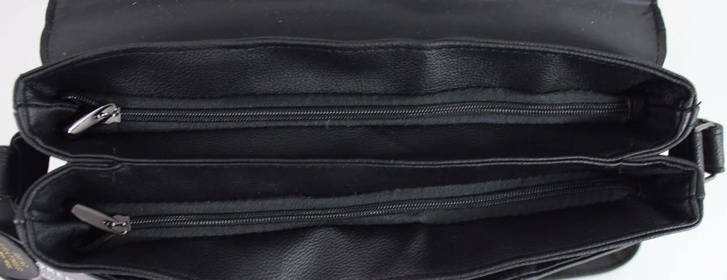 Lorenz Cowhide Genuine Real Leather Briefcase Satchel Shoulder Office Handbag