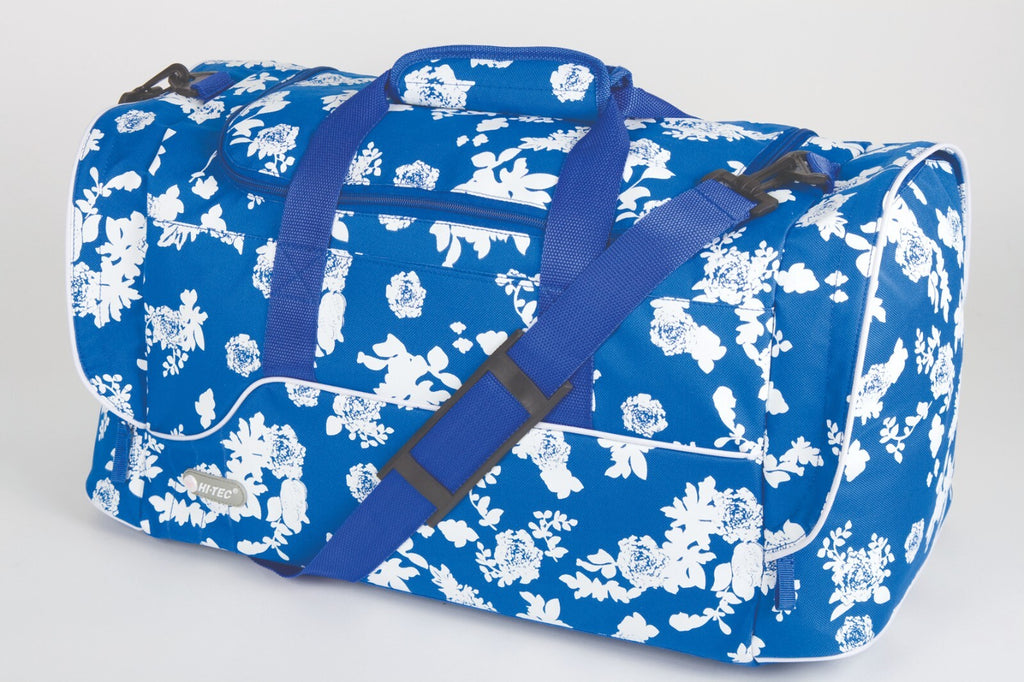 Hi Tec Ladies 18" Flower Holdall Gym PE Weekend Duffle Overnight Travel Bag New