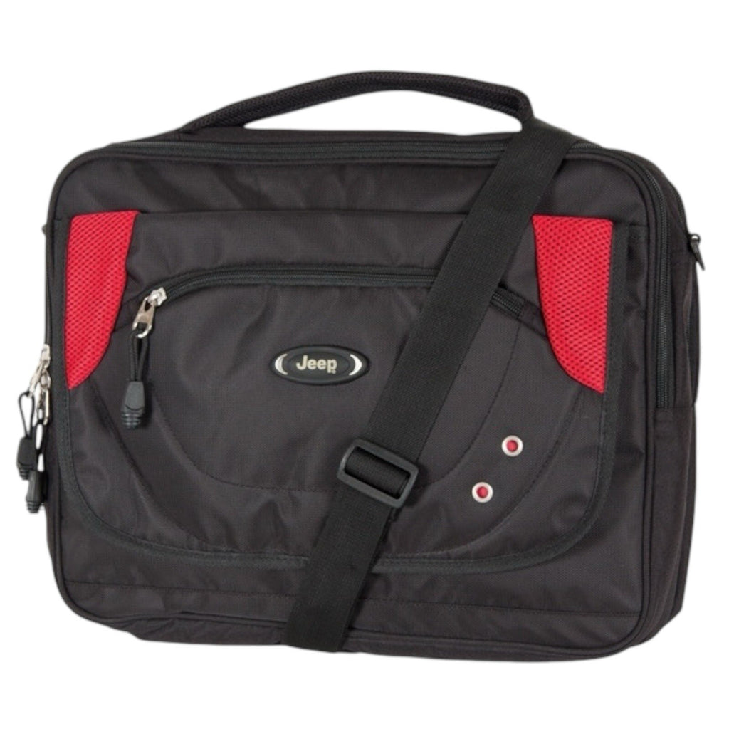 Jeep Deluxe 15" Laptop Messenger Courier Business Executive Student Shoulder Bag