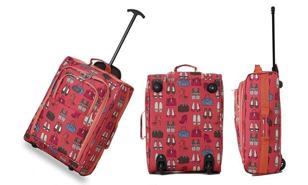 5 Cities 21" 55cm Carry On Lightweight Travel Wheeled Cabin Trolley Bag 42L New