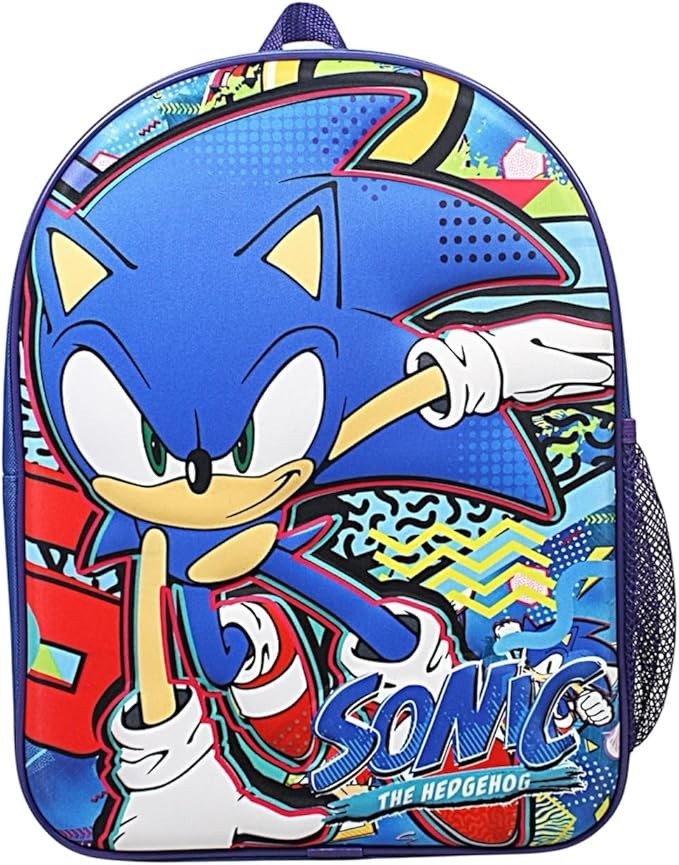 Sonic The Hedgehog Vintage Metaverse 3D Eva Boys Nursery School Travel Backpack