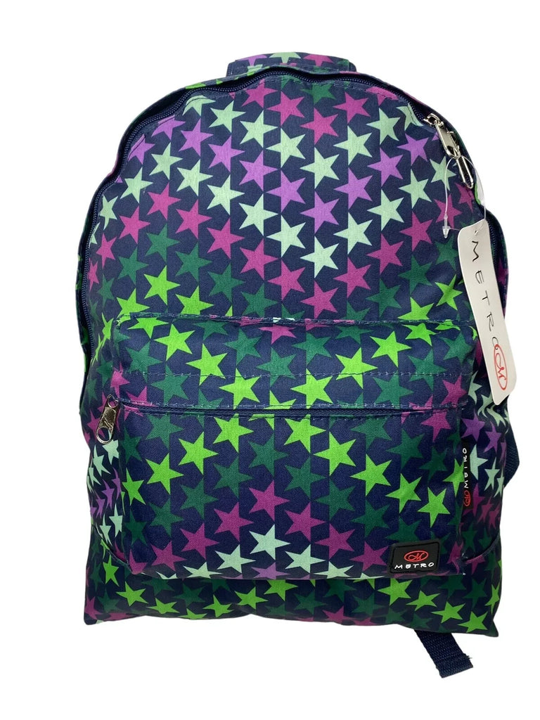 6 x Girls Ladies Stars Luggage 16L Backpack Bag Navy Jot Car Boot Market Resale