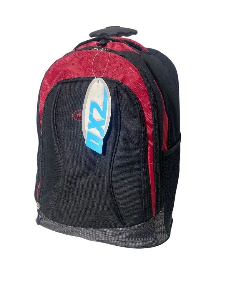 16L Rolling Backpack Rucksack On Wheels Cabin Trolley Business Carry On Bag New