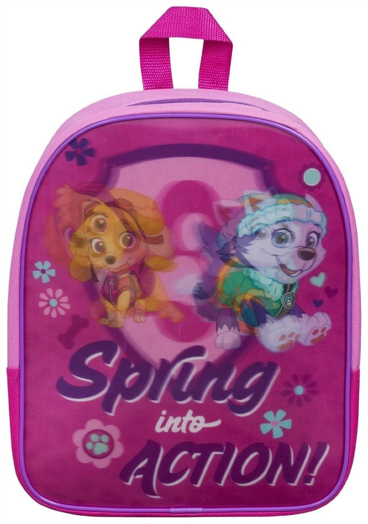 Paw Patrol NIckelodeon Girls 3D Lenticular Holagram Nursery School Backpack Bag