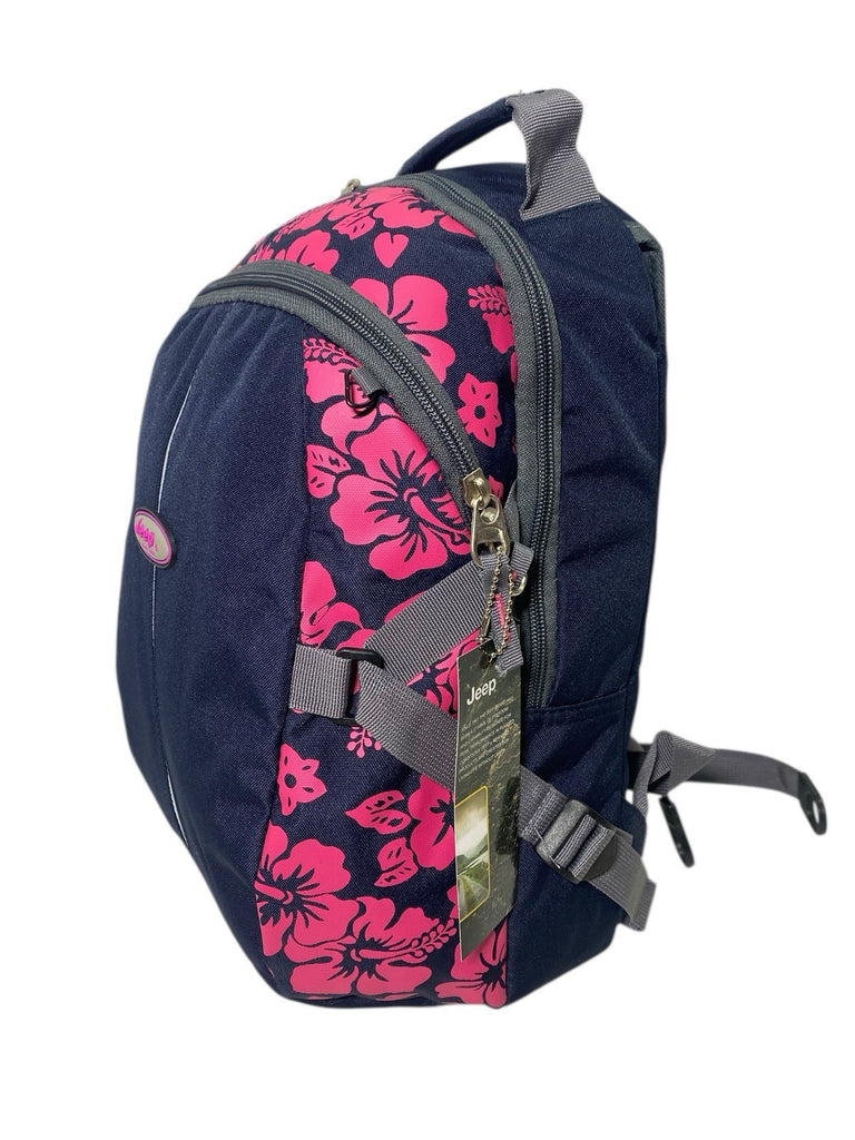 Jeep Laptop Ipad Notepad Floral Travel Cabin Hand Luggage College Backpack Bag