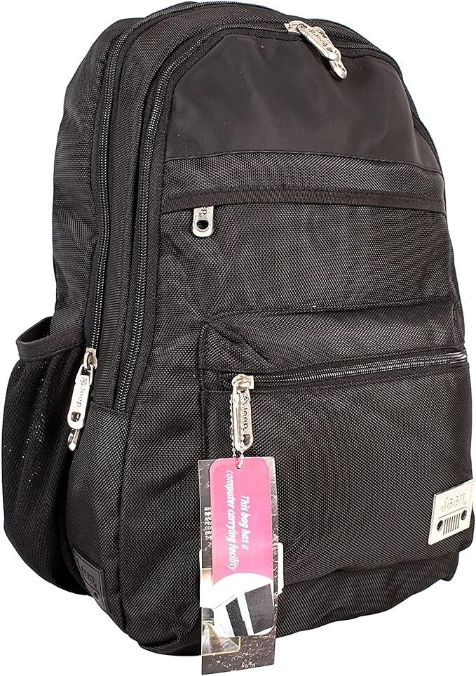 Jeep Mens Premium 16" Laptop School College Business Travel Backpack Bag New