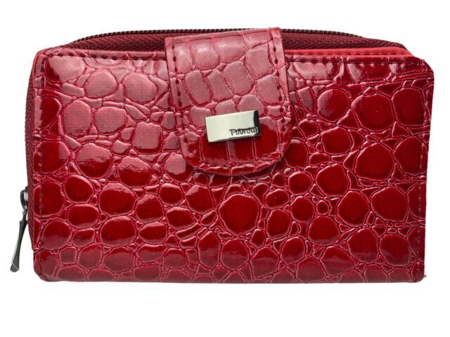 Fabretti Ladies Croc Fashion Purse Clutch Credit Card Wallet Coin Notes New