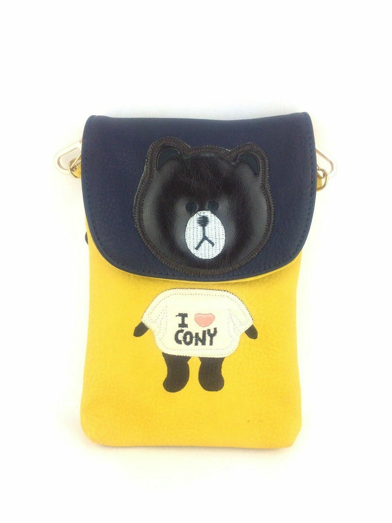 I Love Connie Bear Girls Ladies Shoulder Travel Bag Cross Body Small Purse New