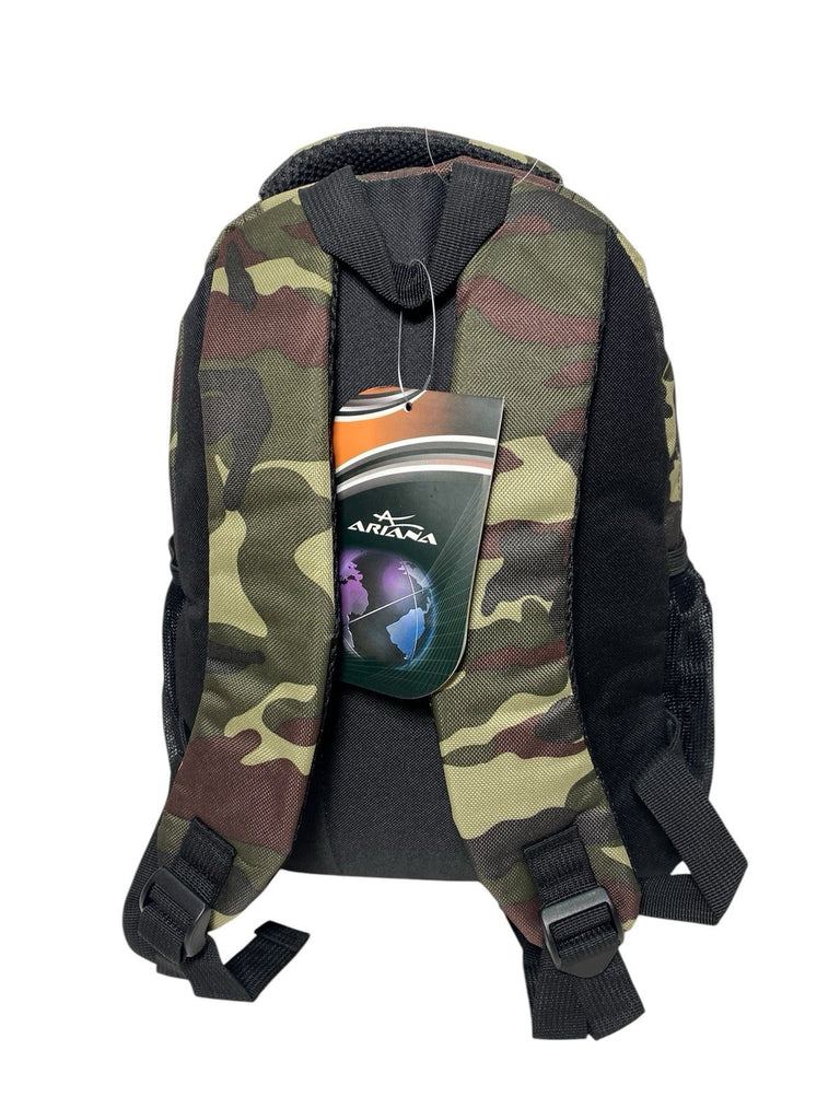 Ariana Mens Boys Army Military Cammo Camouflage Backpack School Travel Gym Bag