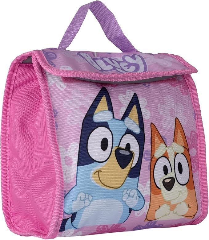 Bluey & Bingo Girls Kids Pink School Backpack Lunch Bag Pencil Case 3 Piece Set
