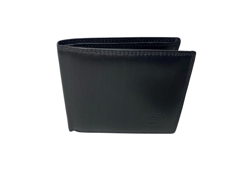 London Leather Goods Mens Gents Designer Luxury Soft Leather Bifold Wallet Gift