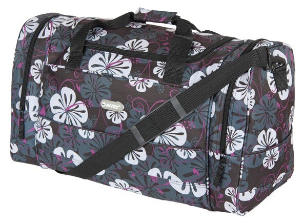 Hi Tec Ladies 22" Flower Holdall Gym PE Weekend Duffle Overnight Travel Bag New