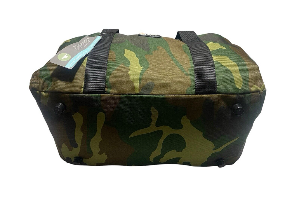Hi-Tec 24" Military Army Green Camouflage Holdall Unisex Travel Sports Gym Bag