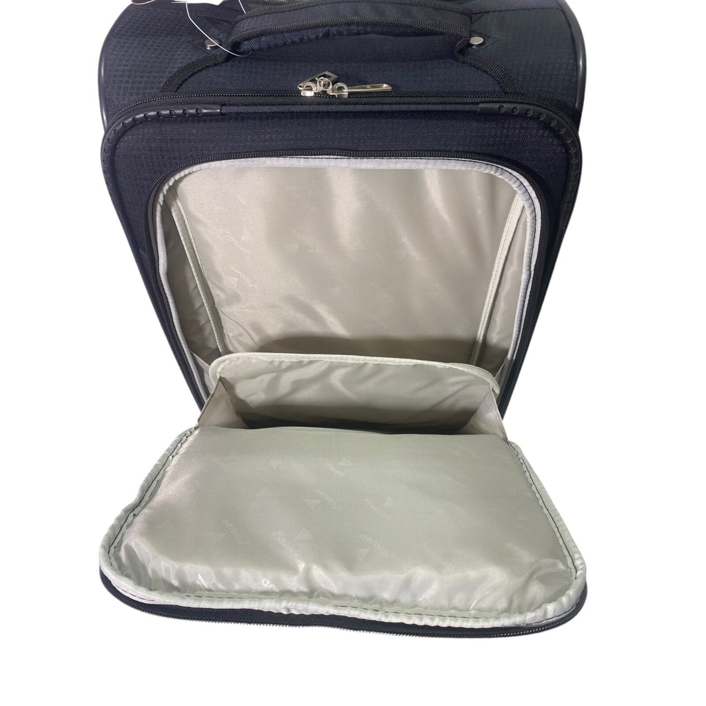 Aerolite Lightweight 2 Wheel Cabin Sized Hand Luggage Suitcase 55x 35.5 x 20 21"