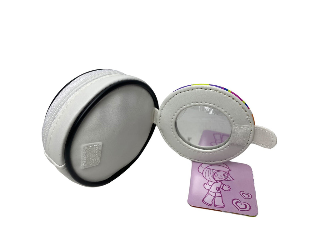 Tutti Cuti Kids Girls Zip Around Money Mirror Change Purse Wallet Gift New