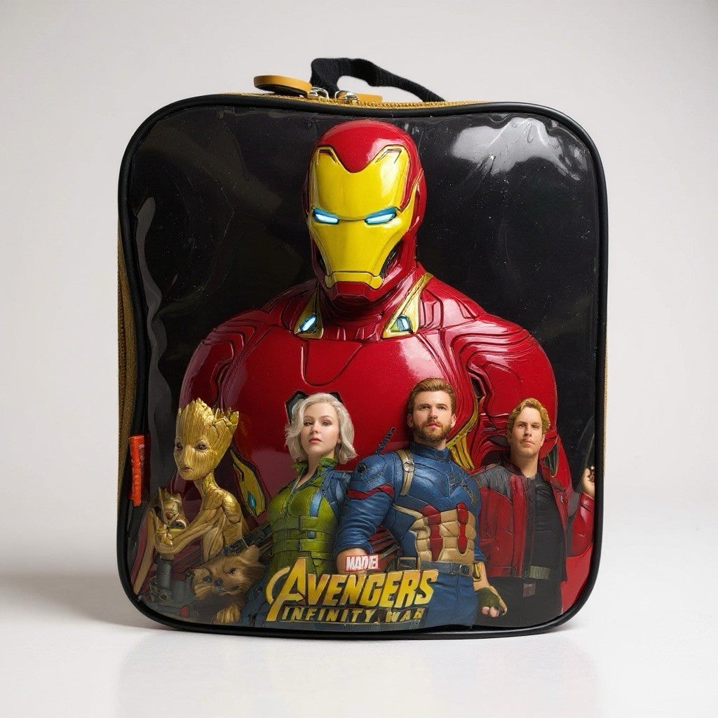 Marvel Avengers Infinity War Iron Man School Picnic Kids Insulated Lunch Bag New