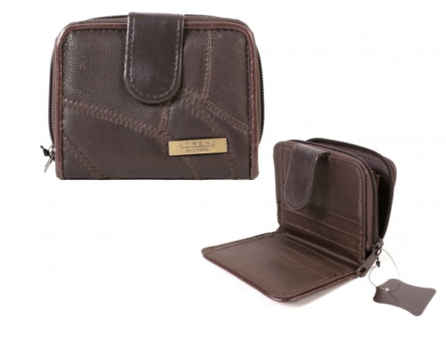 Lorenz Ladies Small Soft Leather Patchwork Credit Card Purse Wallet New