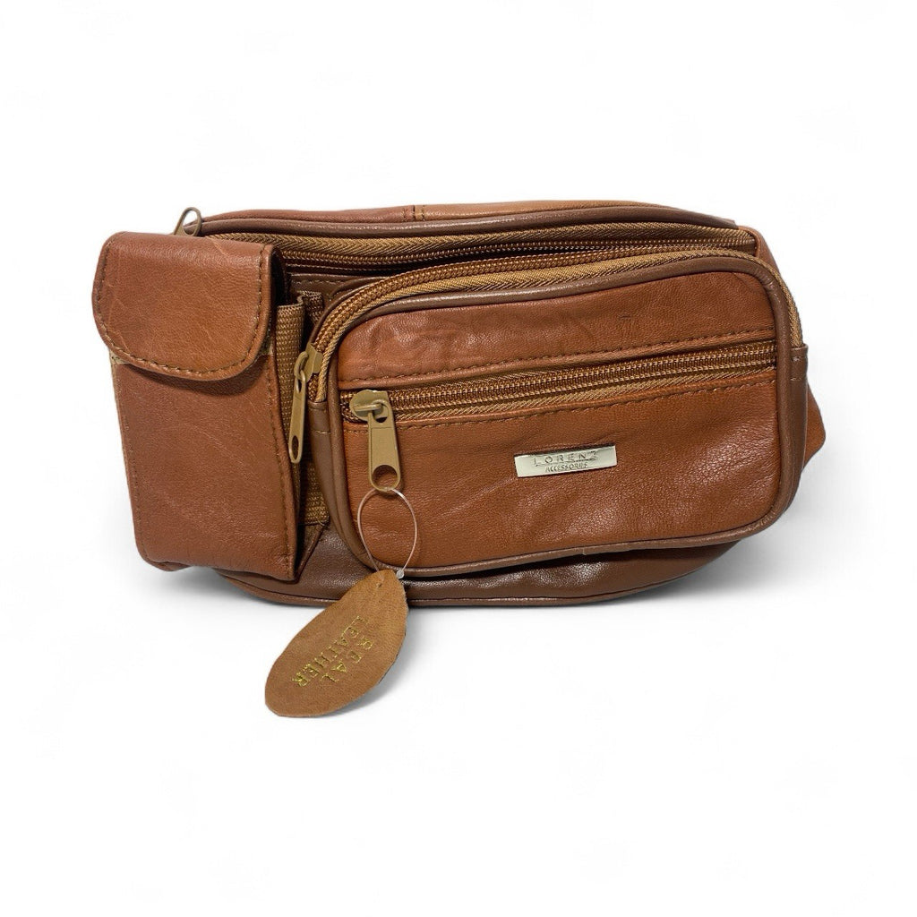 Lorenz Soft Leather Unisex Bum Bag Fanny Pack Money Belt Pouch Waist Travel New
