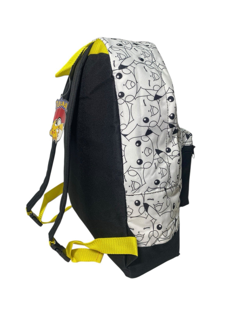 Pokemon Pikachu Boys Large Roxy School Backpack Rucksack Bag Front Pocket New