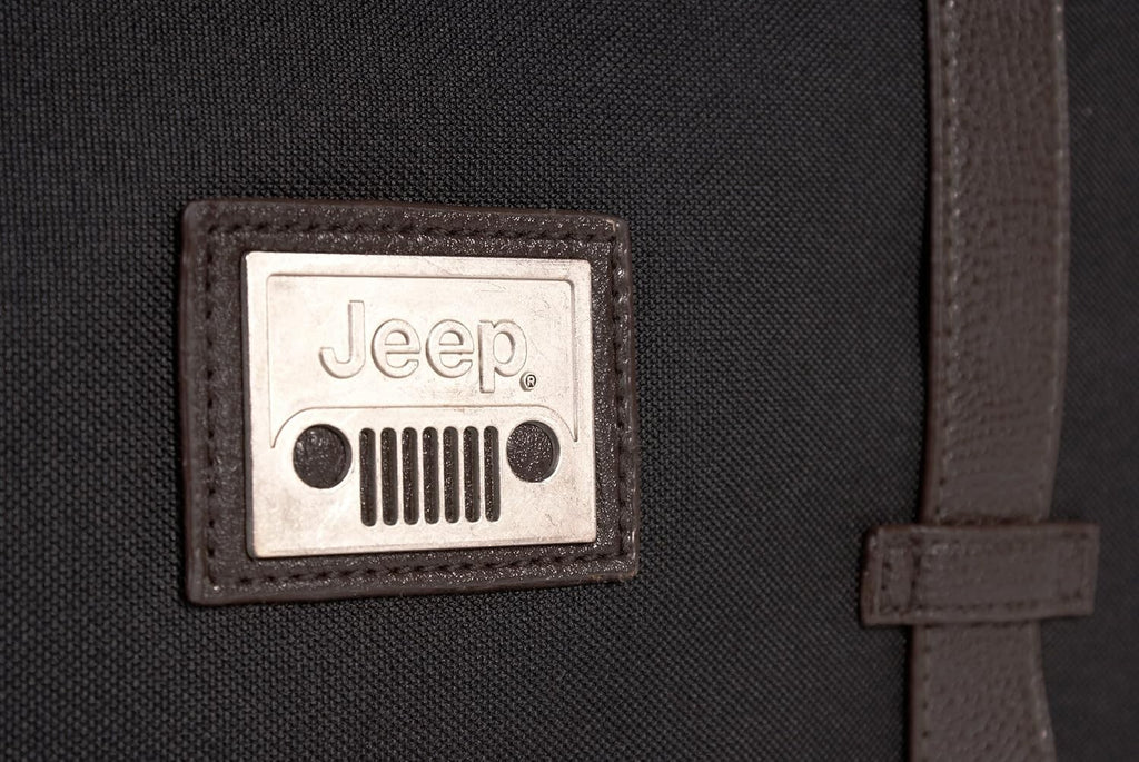 Jeep Unisex Vintage Courier Messenger Shoulder Satchel Work College Bag Black