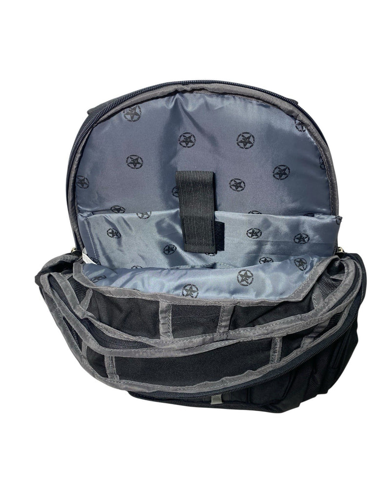 Jeep School College Laptop Work Travel Large Backpack Rucksack Bag (Black)