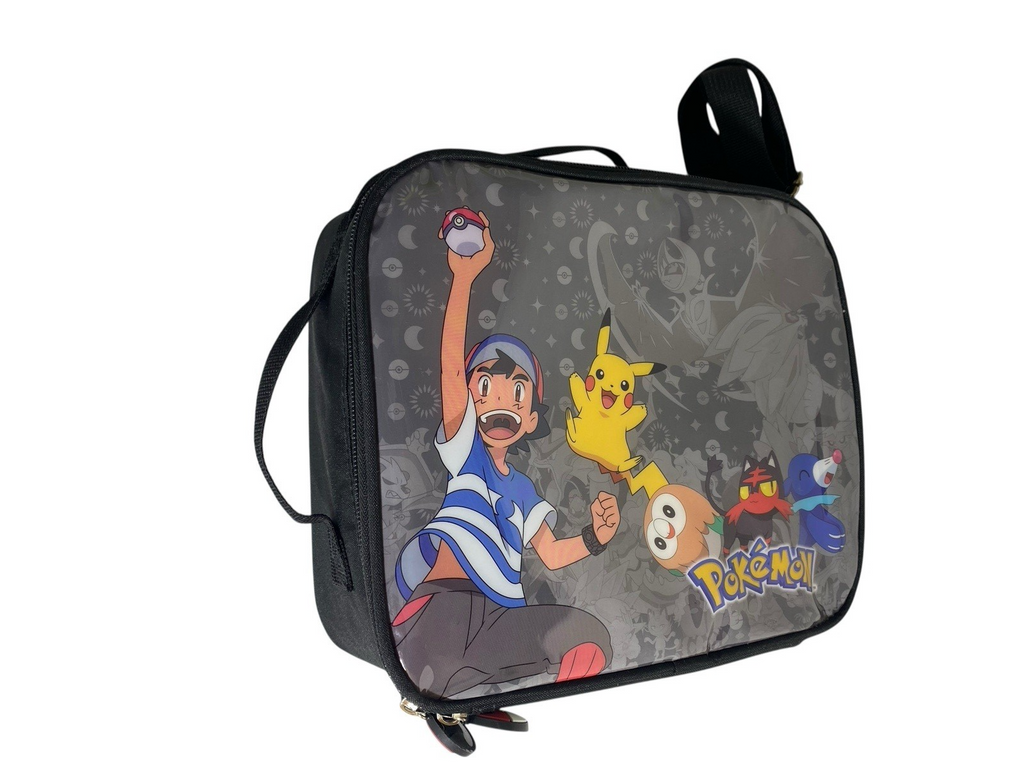 Pokemon Pikachu Insulated Lunch Bag With Shoulder Strap Nursery School New