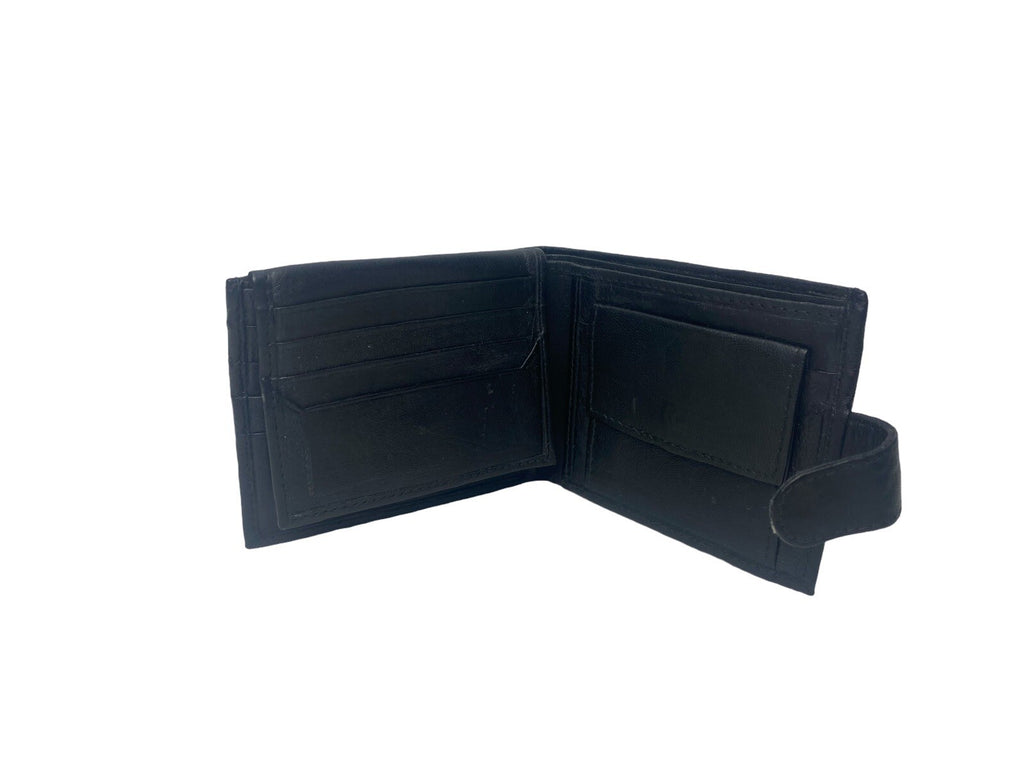 Mens Soft Leather Bifold Wallet Credit Card Holder Notes Coins New