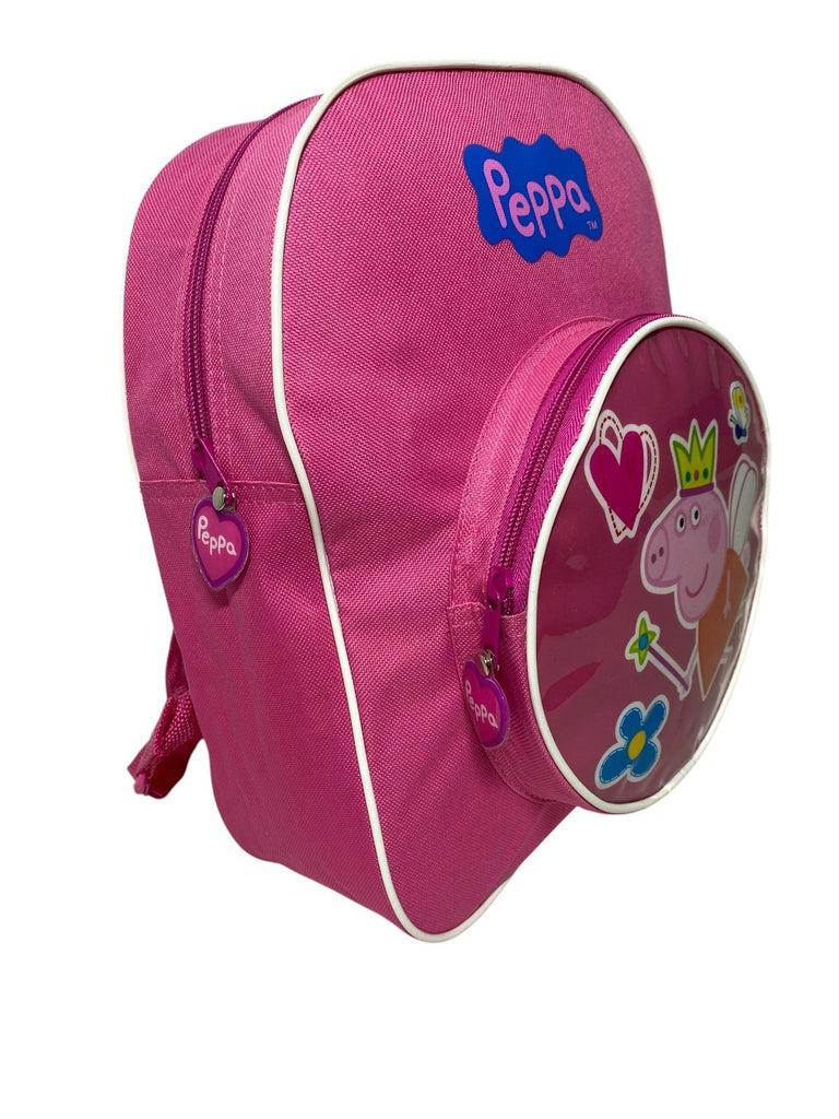 Peppa Pig Pink Backpack  Front Pocket Nursery School Bag Rucksack