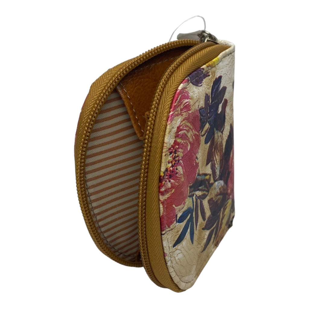 Fabretti Ladies Girls Floral Zip Around Coin Change Wallet Purse Pouch New