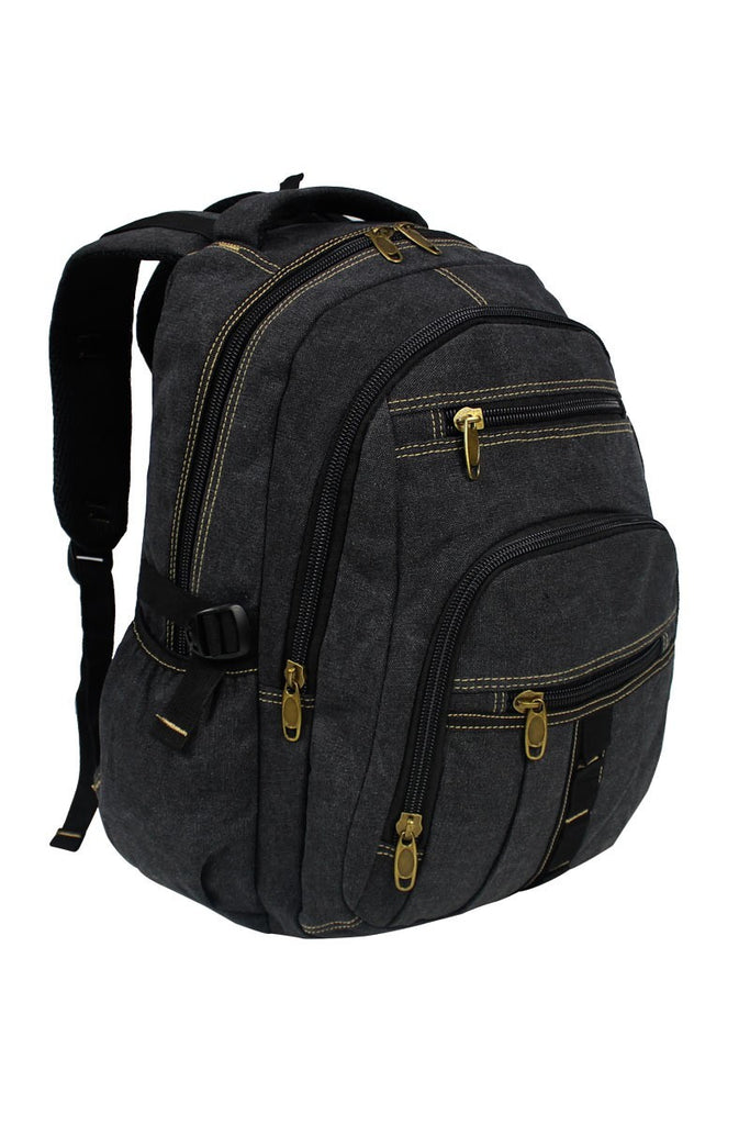 Ariana Unisex Canvas Laptop School College Work Travel Large Backpack Rucksack