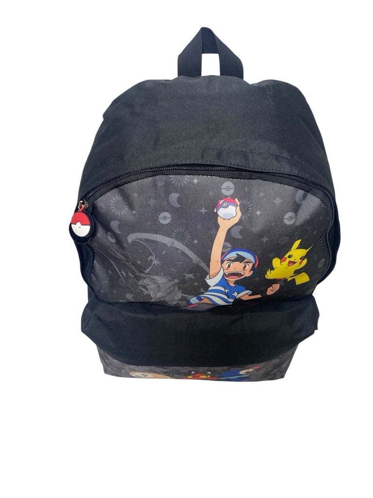 Pokemon Pikachu Large School Backpack Rucksack Front Pocket New