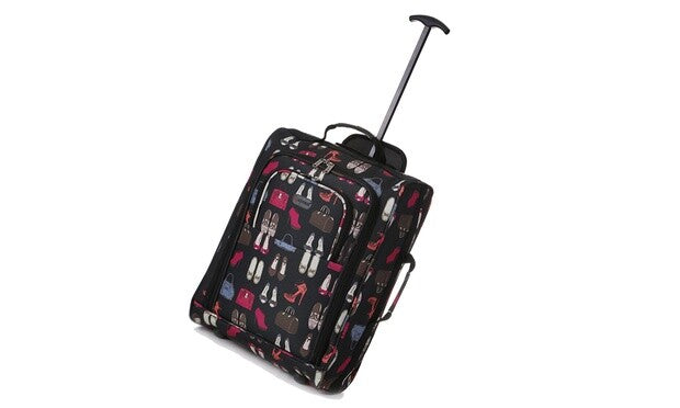 5 Cities 21" 55cm Carry On Lightweight Travel Wheeled Cabin Trolley Bag 42L New