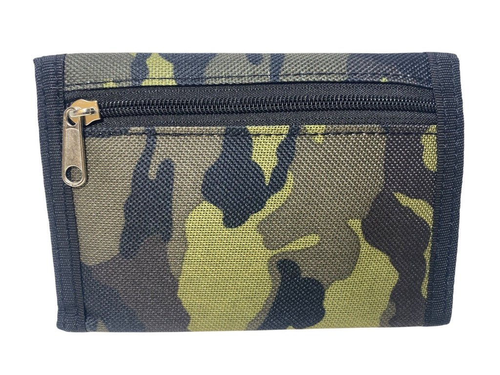 Lorenz Unisex Camouflage Cammo Army Canvas Trifold Wallet Coin Note Credit Card