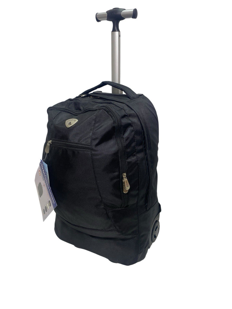 21" Rolling Backpack Rucksack On Wheels Cabin Trolley Laptop Business Bag 36L