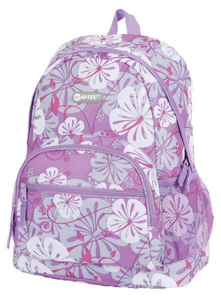 Hi Tec Ladies Girls Flower Print Backpack Rucksack School Gym College Work New