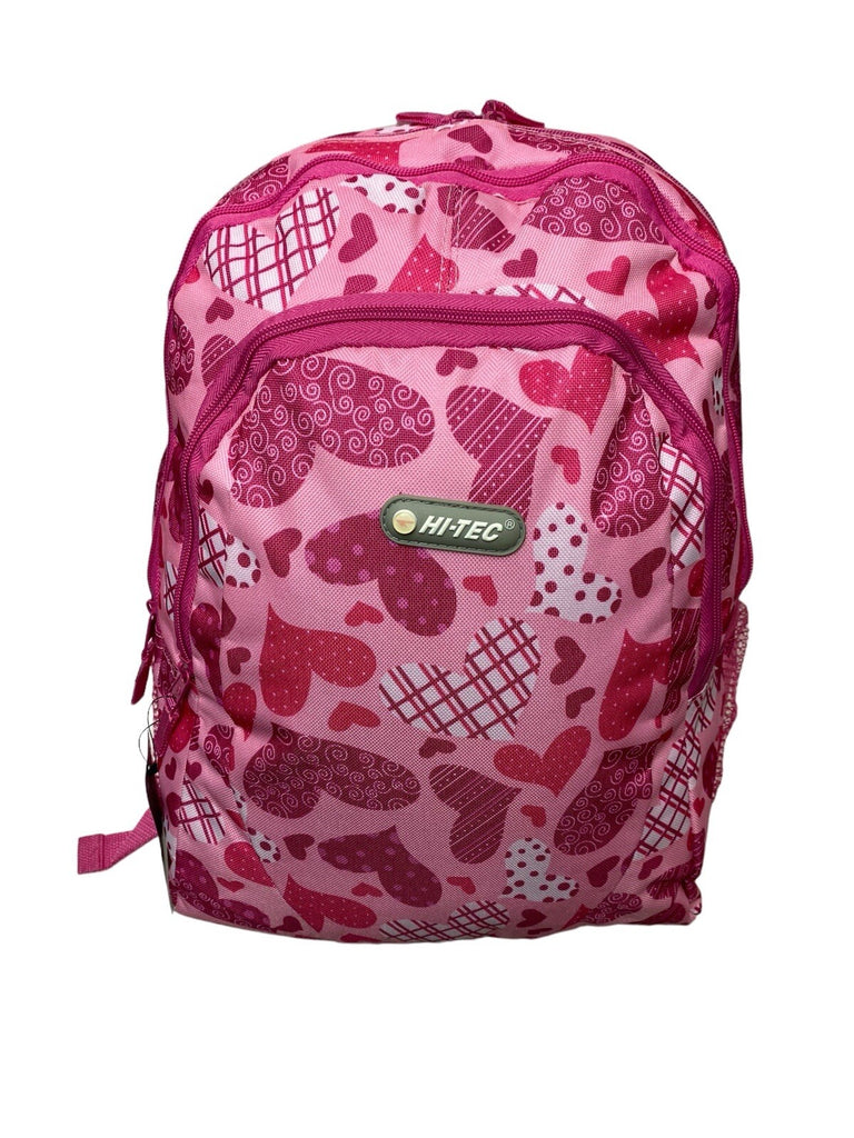 Ladies Hearts Backpack School College Gym Luggage Travel Rucksack Bag New