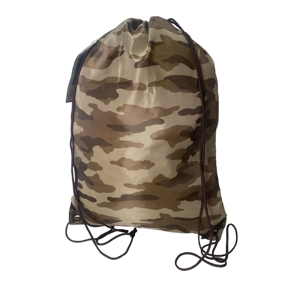 Mens Boys Hi-Tec Camouflage Cammo Army Fitness Sports Drawstring PE Trainer Bag