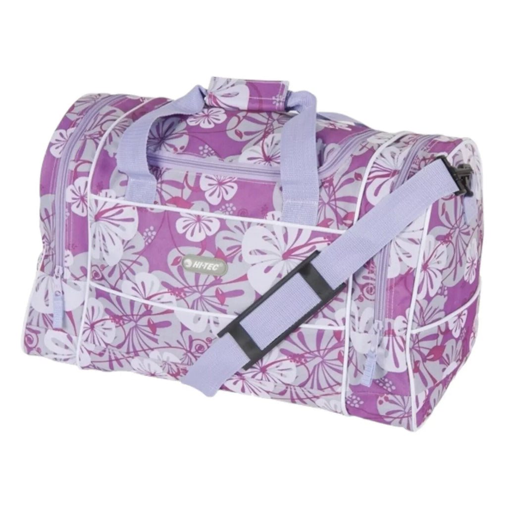 Hi Tec Ladies 18" Flower Holdall Gym PE Weekend Duffle Overnight Travel Bag New