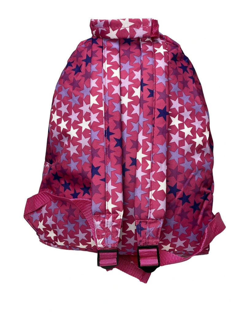 6 x Girls Stars Luggage 16L Backpack Bag Fuchsia Jot Car Boot Market Resale New