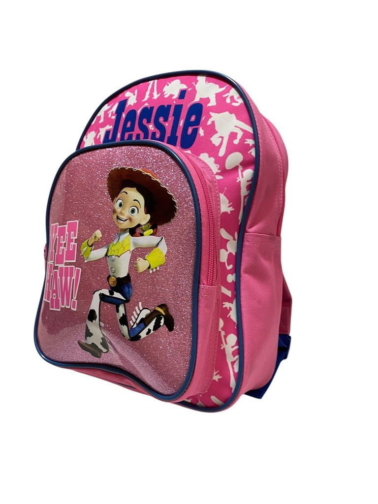 Disney Toy Story Jessie Yee Haw Glitter Backpack Front Pocket Nursery School