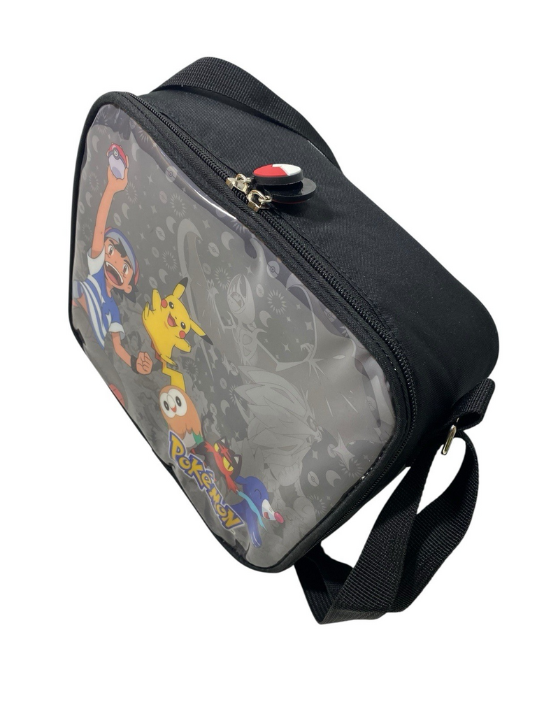 Pokemon Pikachu Insulated Lunch Bag With Shoulder Strap Nursery School New